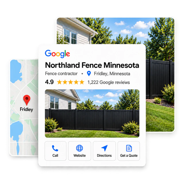 Northland Fence Google Business Profile